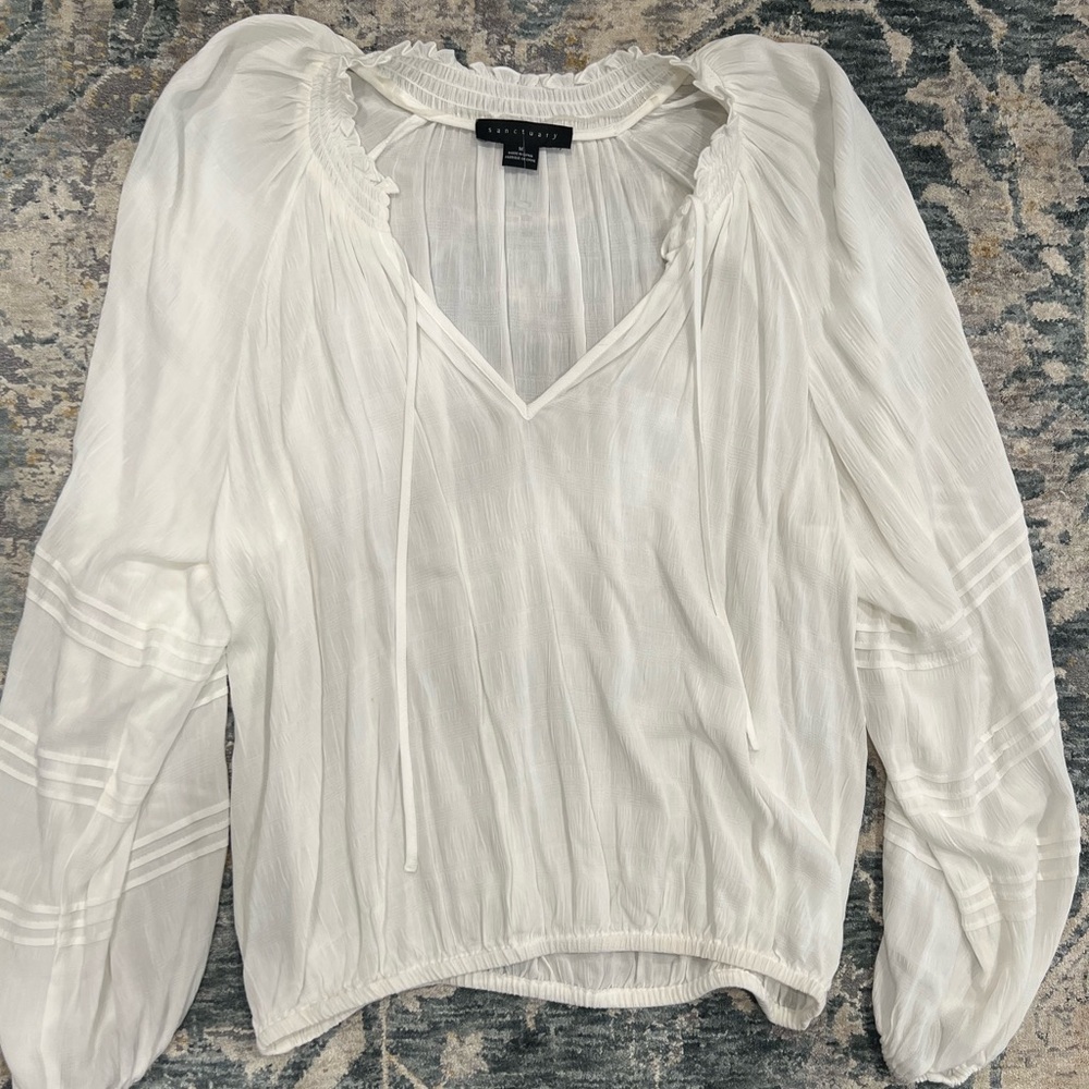 NWT sanctuary peasant top size M